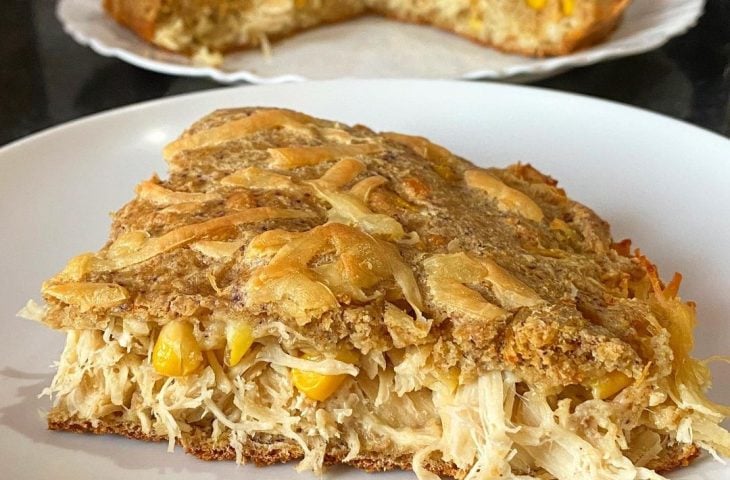 Torta de aveia com frango