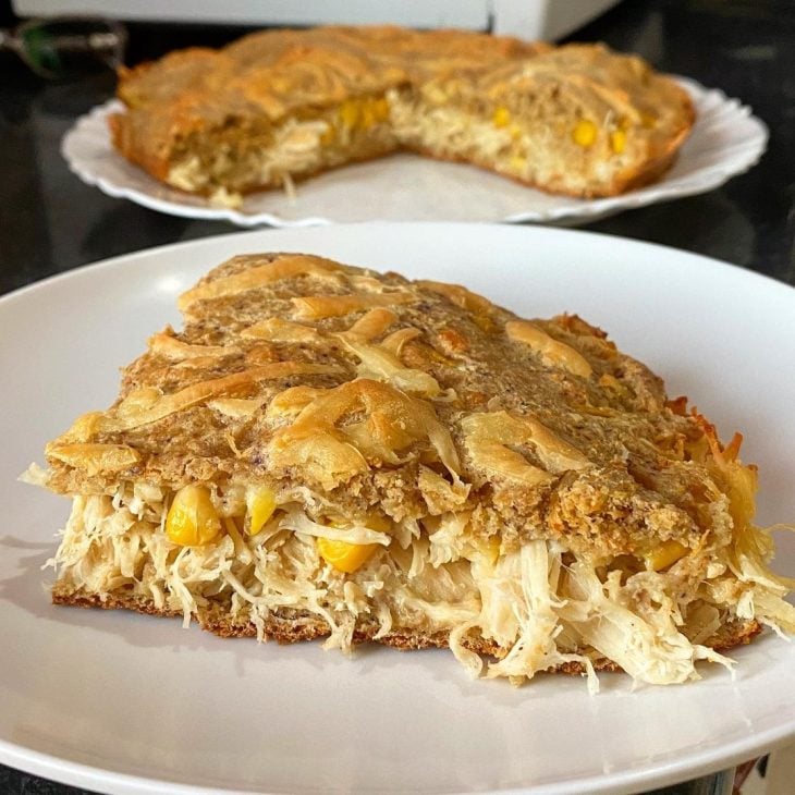 Torta de aveia com frango