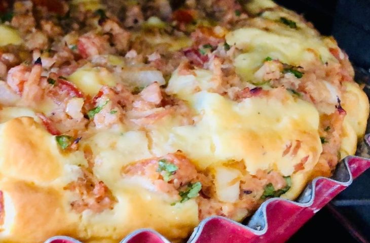 Torta de atum de liquidificador