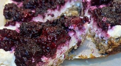 Cheesecake de amora vegana