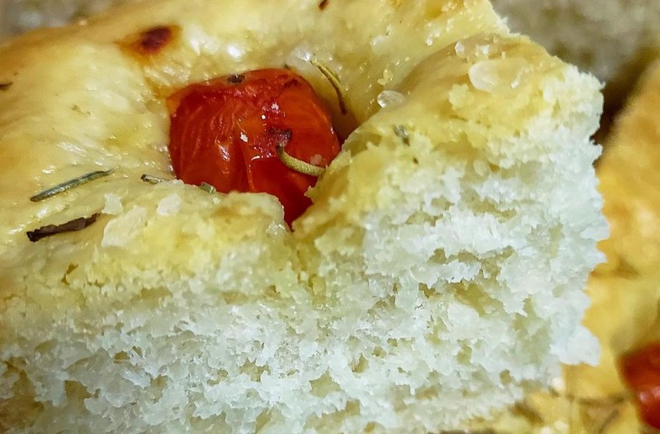 Focaccia de média fermentação