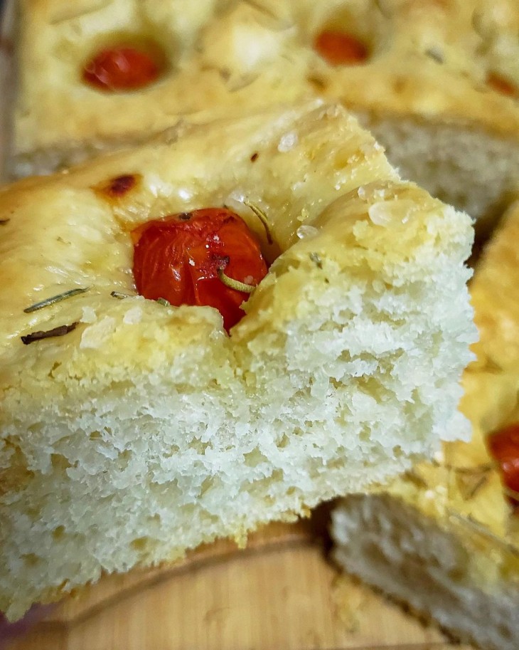 Focaccia de média fermentação