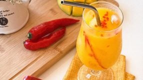 Drink de manga com pimenta