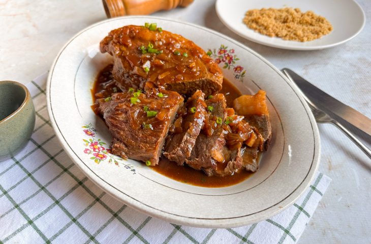 Picanha na cerveja preta na panela de pressão