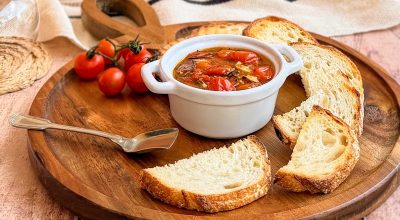 Tomate confit na air fryer