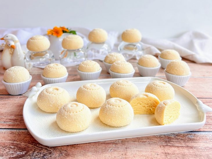 Doce de leite Ninho simples servido.