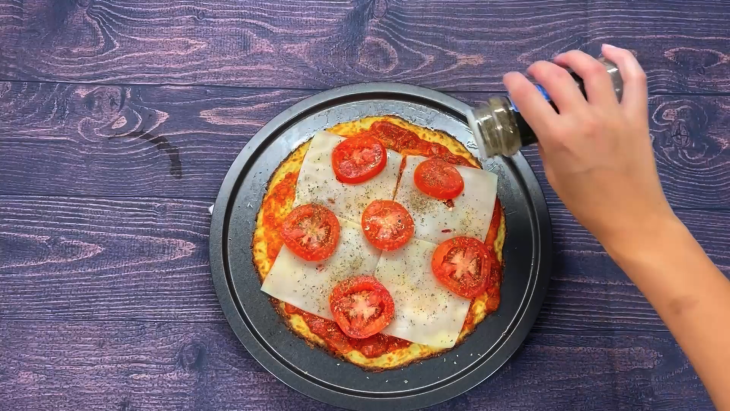 Pizza low carb de couve-flor - Passo a Passo