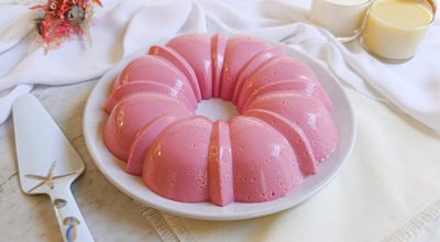 Gelatina cremosa com leite