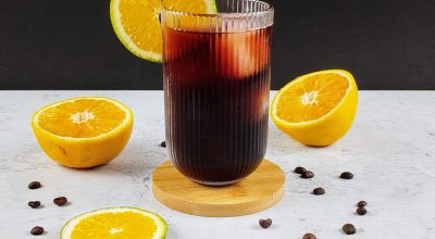 Orange coffee com chá