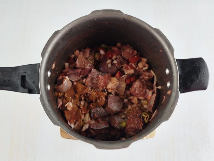 Ingredientes adicionados à carne.