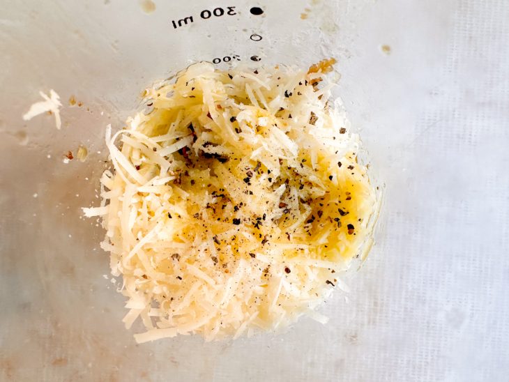 Ingredientes adicionados ao mixer.