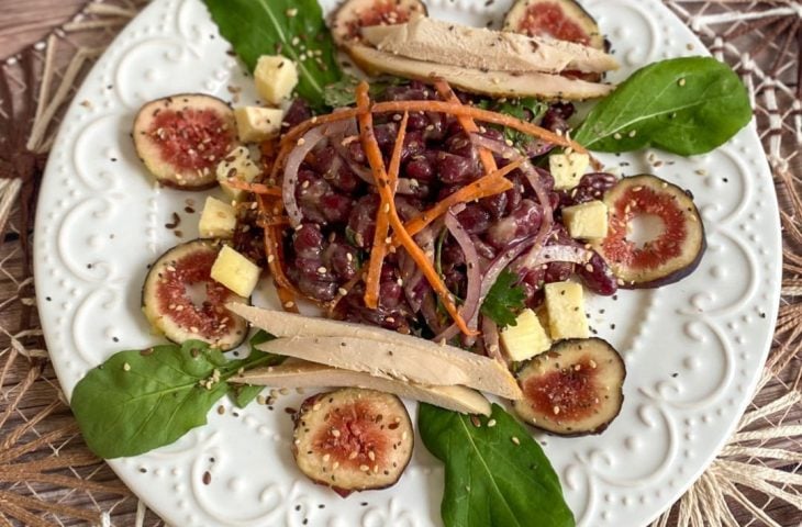 Salada de feijão-vermelho