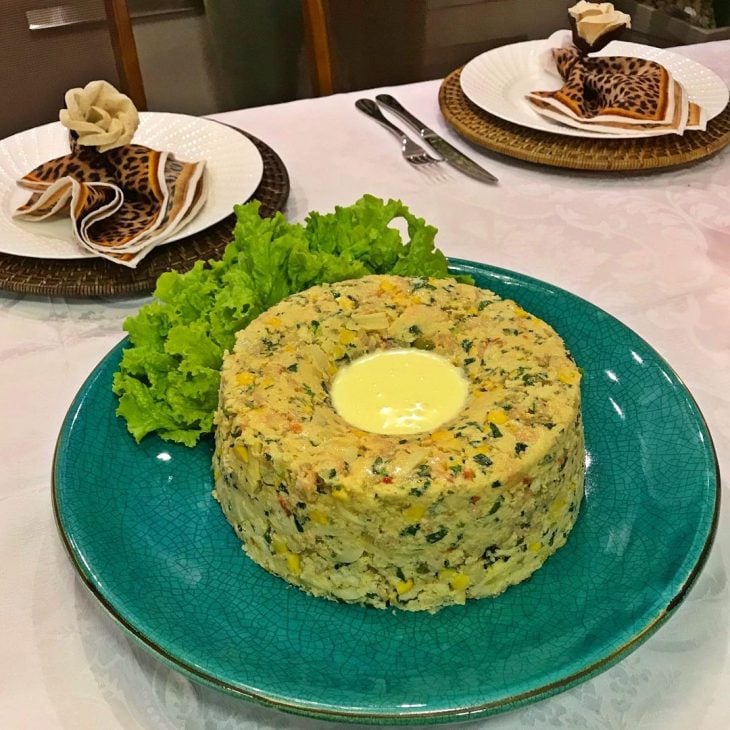 Torta de camarão gelada