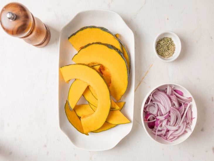 Bancada com ingredientes