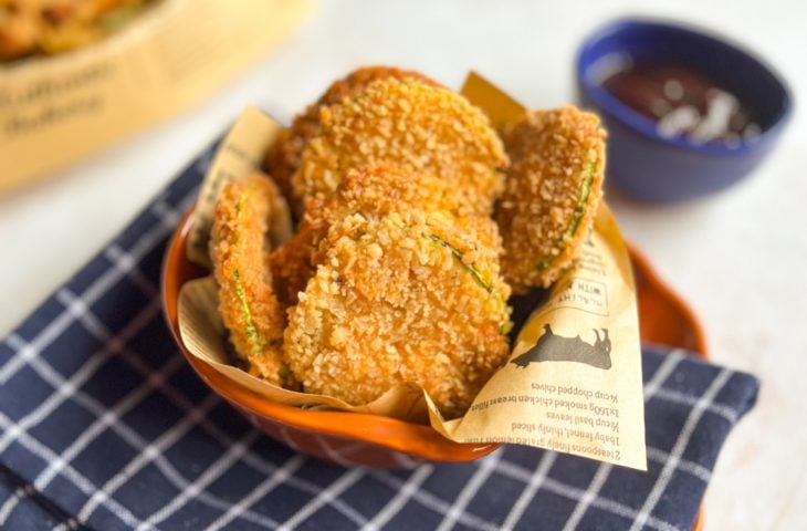 Abobrinha à milanesa