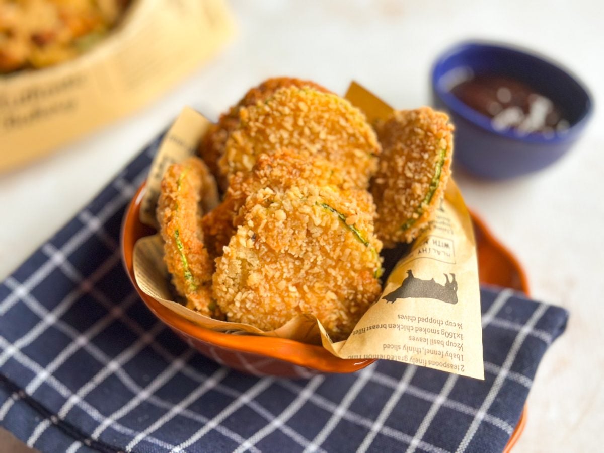 Abobrinha à milanesa