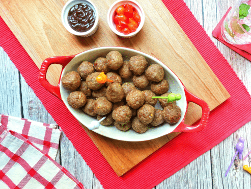 Almôndegas na air fryer