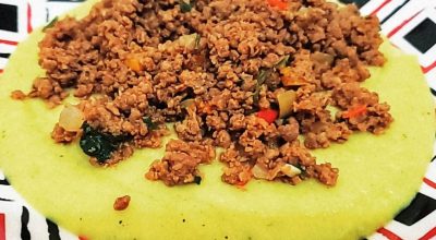 Angu de couve-flor low carb