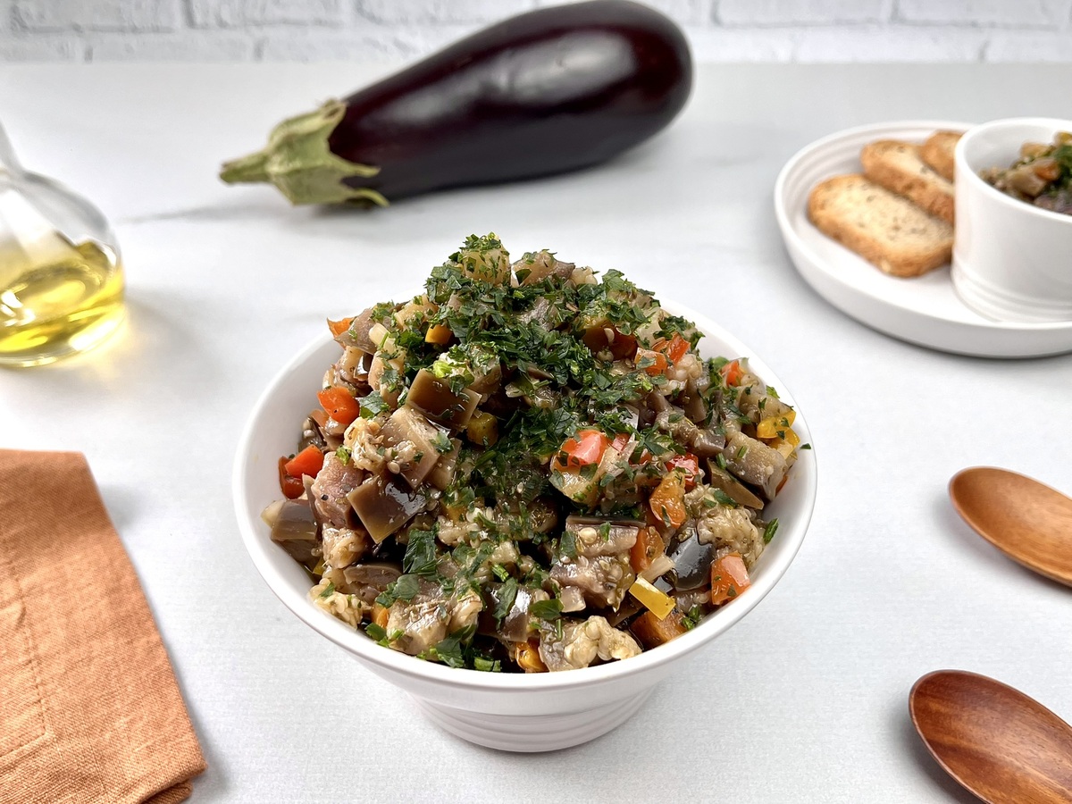 Antepasto de berinjela fácil
