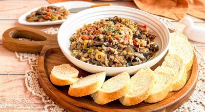 Antepasto de berinjela no forno