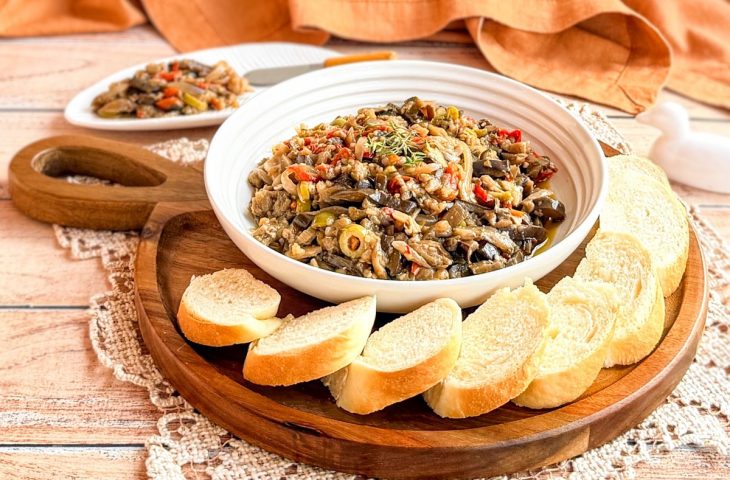 Antepasto de berinjela no forno