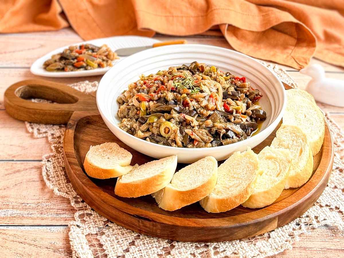 Antepasto de berinjela no forno