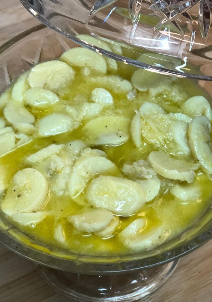 Antepasto de champignon com limão