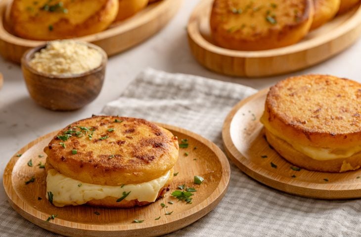 Arepas com queijo