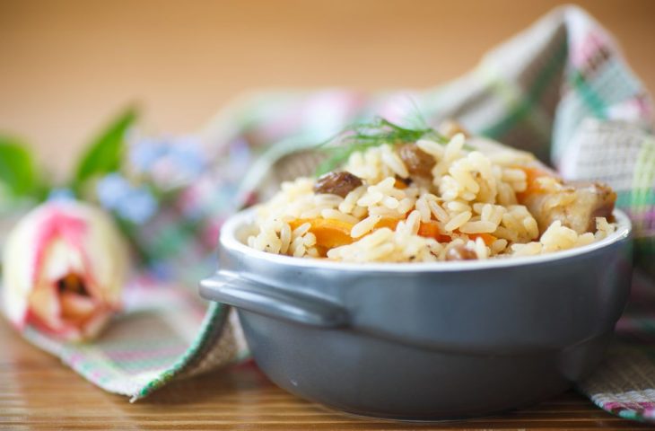 Arroz à grega com presunto