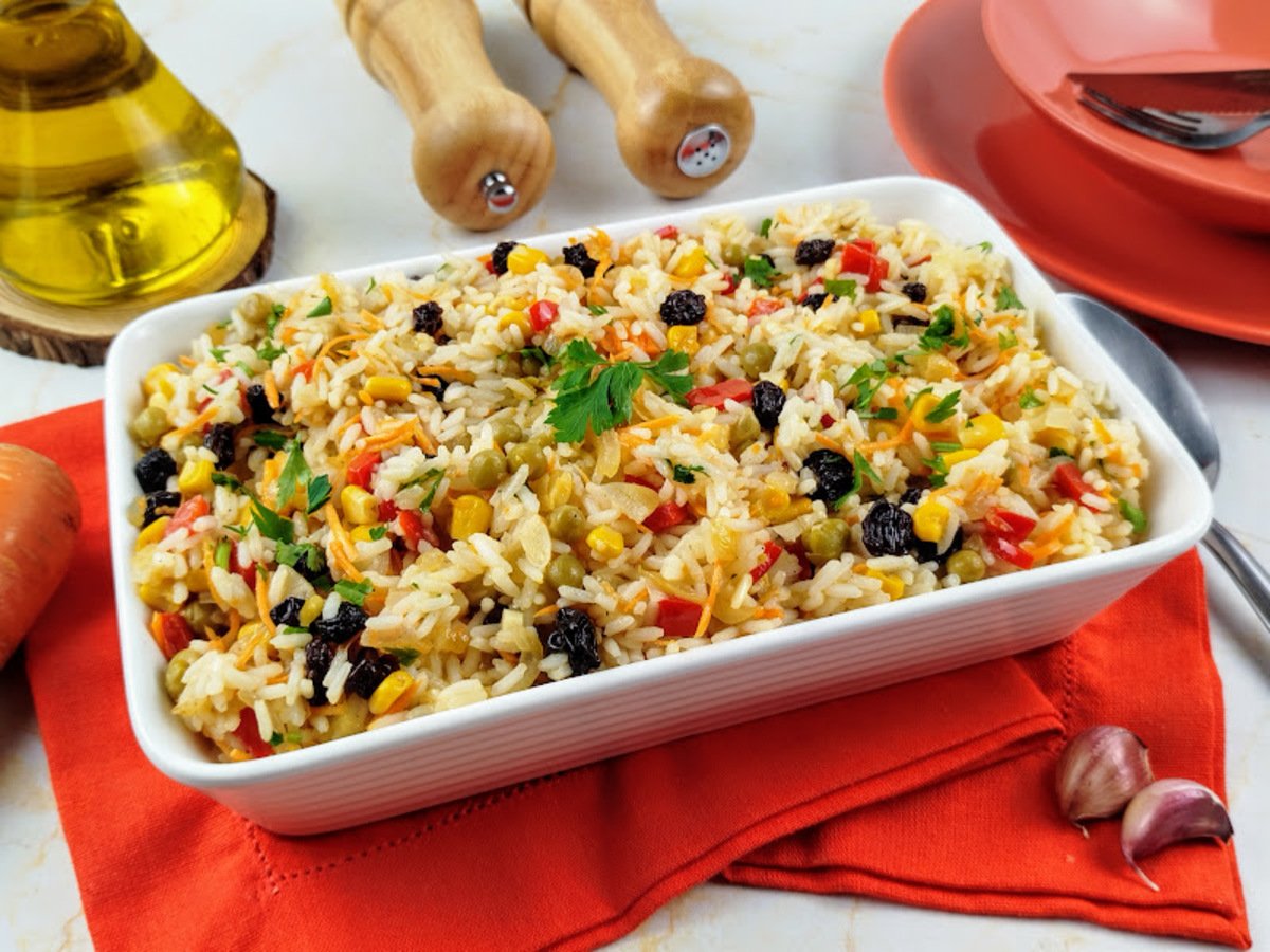 Arroz à grega simples