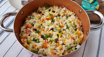 Arroz à grega tradicional