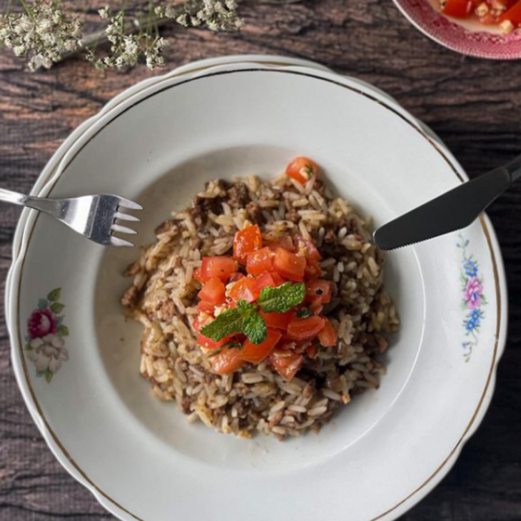 Arroz árabe com especiarias