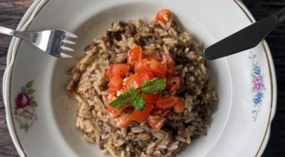 Arroz árabe com especiarias