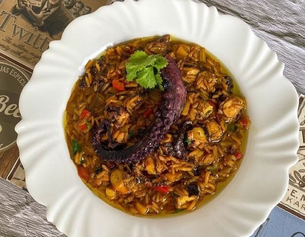 Arroz caldoso de polvo