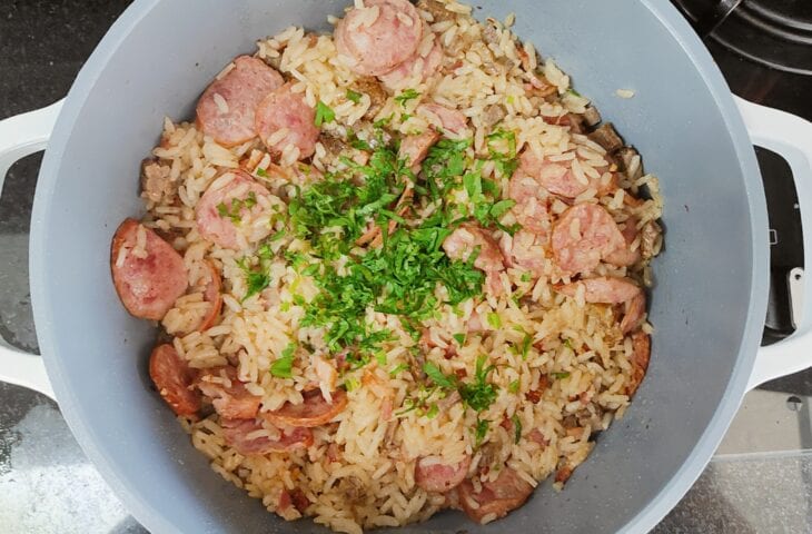 Arroz carreteiro simples