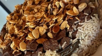 Arroz com berinjela