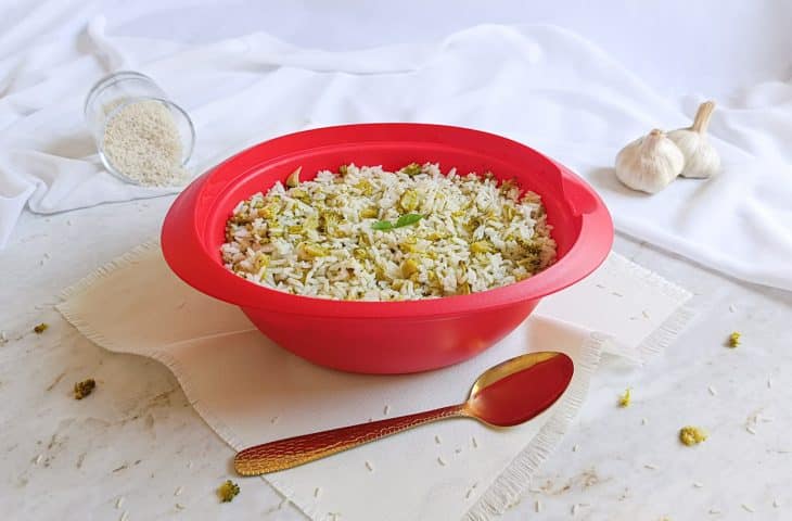 Arroz com brócolis fácil