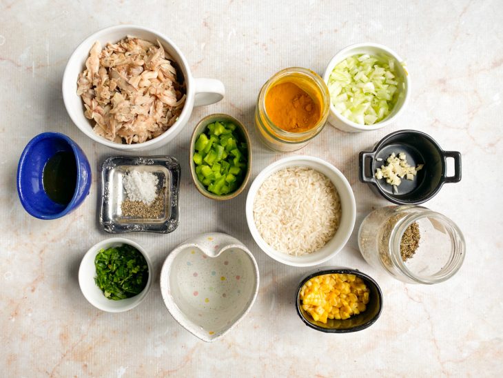 Ingredientes da receita.