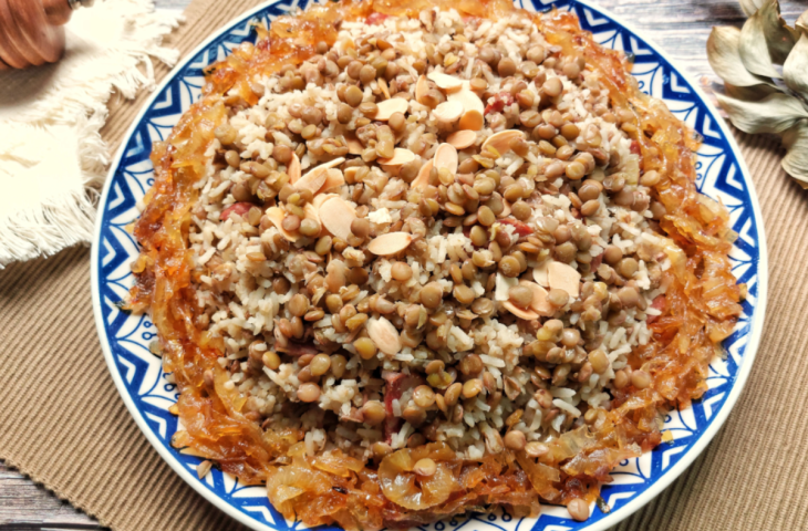 Arroz com lentilha