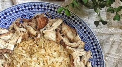 Arroz com macarrão cabelo de anjo