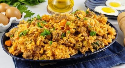 Arroz com moela