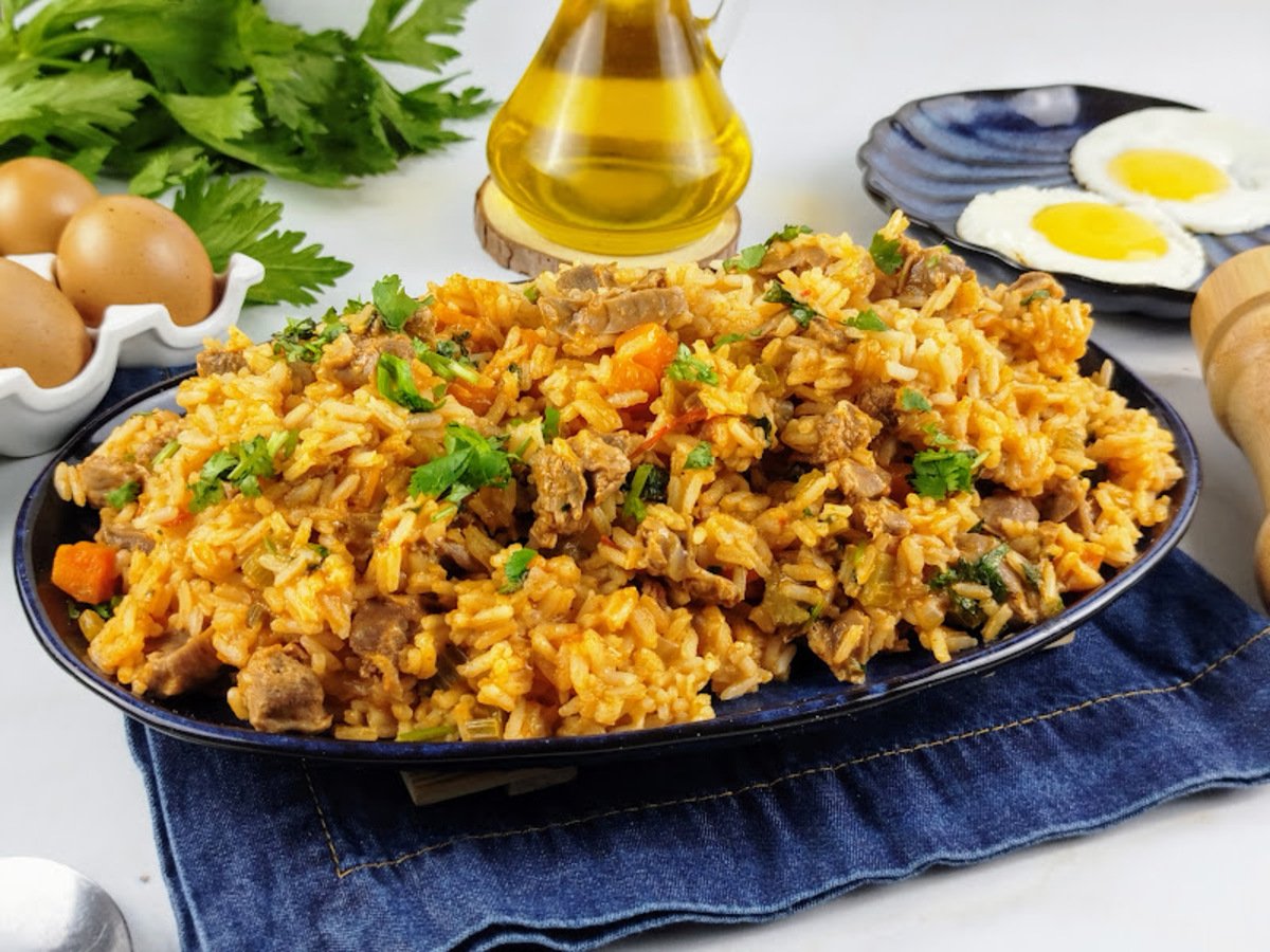 Arroz com moela