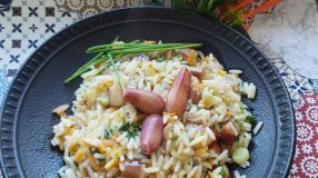 Arroz com pinhão
