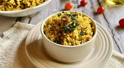 Arroz com sardinha