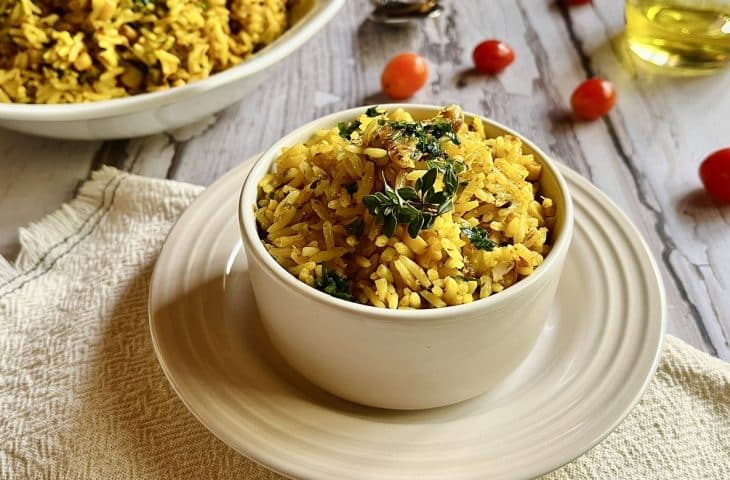 Arroz com sardinha