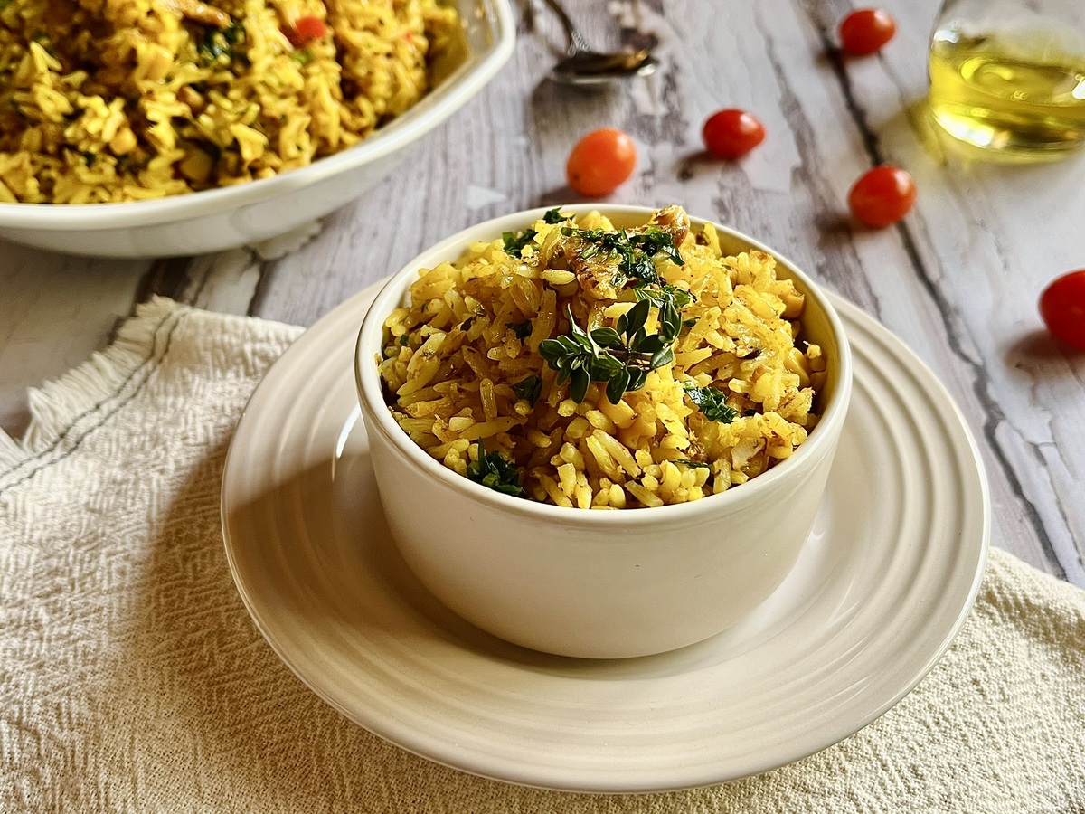 Arroz com sardinha