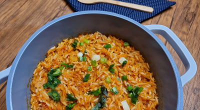 Arroz cremoso com cenoura