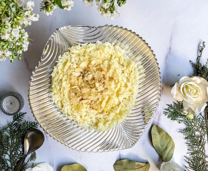 Arroz cremoso com parmesão