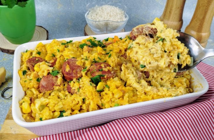 Arroz cremoso temperado