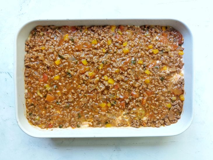 Arroz de forno com carne moída - Passo a Passo